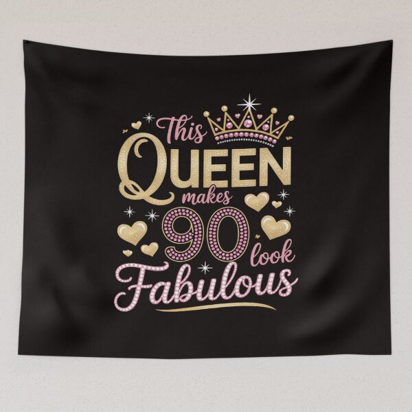 Item preview, This Queen Makes 90 Look Fabulous 90th Birthday Queen B-day designed and sold by MelSurf.