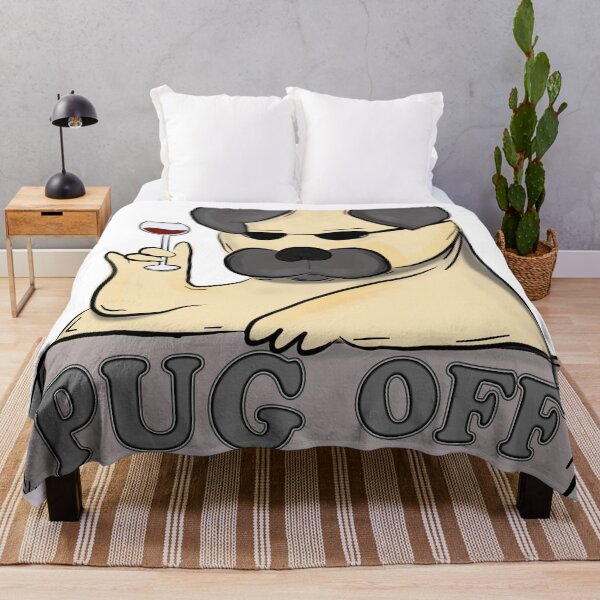 Item preview, Cool Pug Meme – “Pug Off” Funny Dog Illustration designed and sold by ForcePrint.