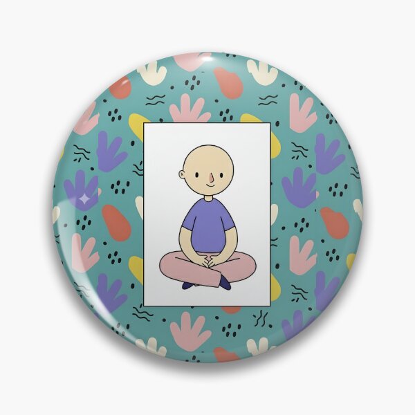 Item preview, Character in Minimalist Frame With Abstract Patterns designed and sold by Gbboii.