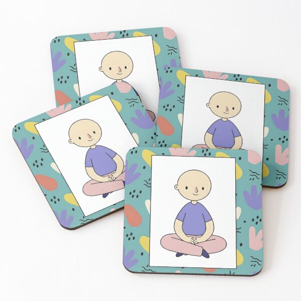 Item preview, Character in Minimalist Frame With Abstract Patterns designed and sold by Gbboii.