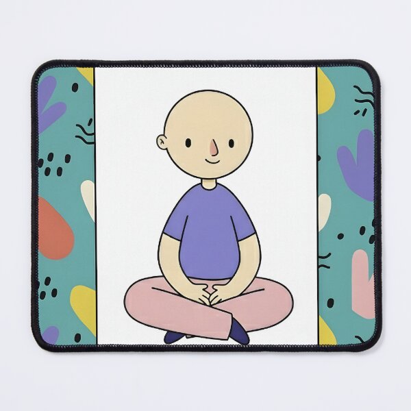 Item preview, Character in Minimalist Frame With Abstract Patterns designed and sold by Gbboii.