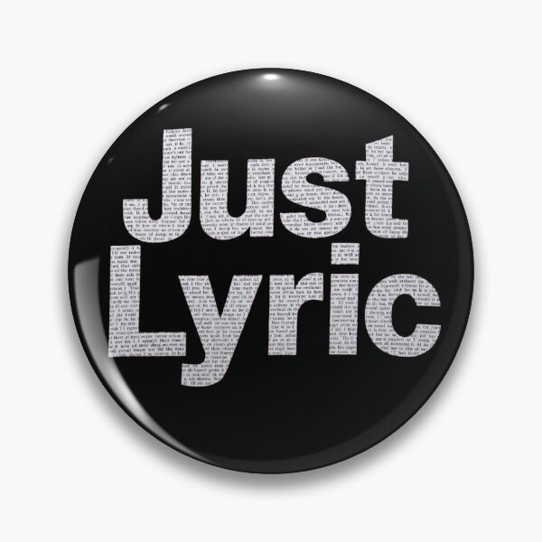 Item preview, Typography Art – Just Lyric designed and sold by RED-MOUSE.