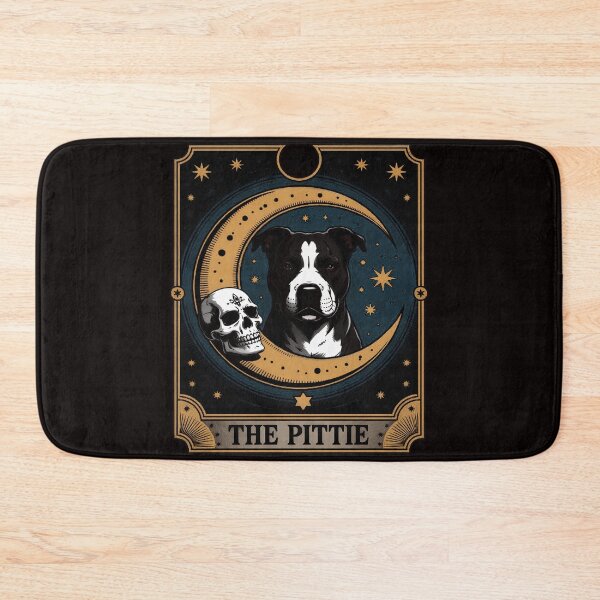 Item preview, Tarot Card Crescent Moon Pit-Bull Dog Pittie Mom Halloween Men Women designed and sold by ControlCenter.