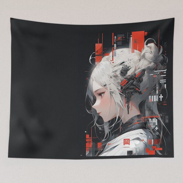 Item preview, “Minimalist Cyberpunk Warrior” designed and sold by LenaArte25.
