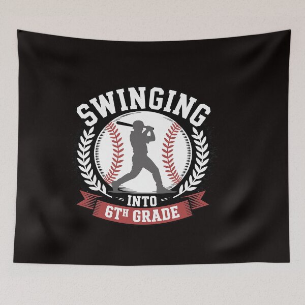 Item preview, Swinging Into 6th Grade First Day Of School Baseball designed and sold by ControlCenter.