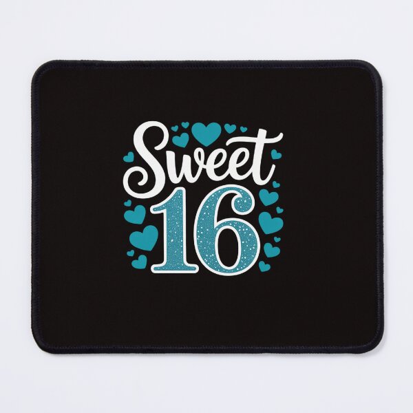Item preview, Sweet 16 With Blue Hearts Clothing Teen Girl Birthday designed and sold by ControlCenter.