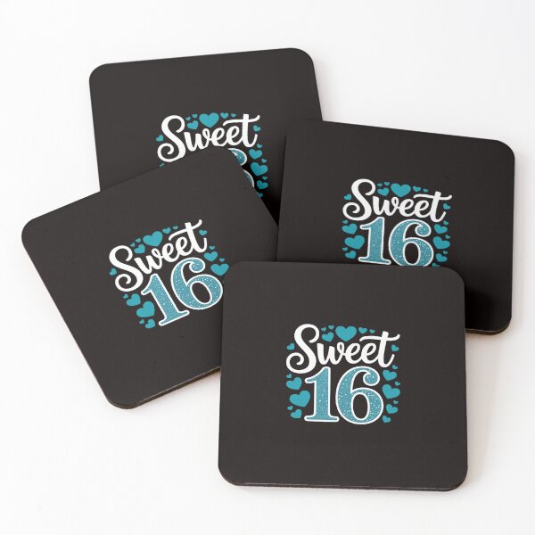 Item preview, Sweet 16 With Blue Hearts Clothing Teen Girl Birthday designed and sold by ControlCenter.