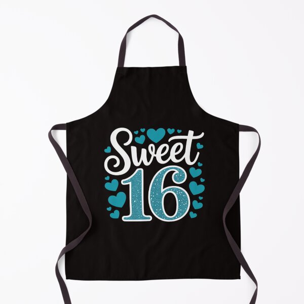 Item preview, Sweet 16 With Blue Hearts Clothing Teen Girl Birthday designed and sold by ControlCenter.