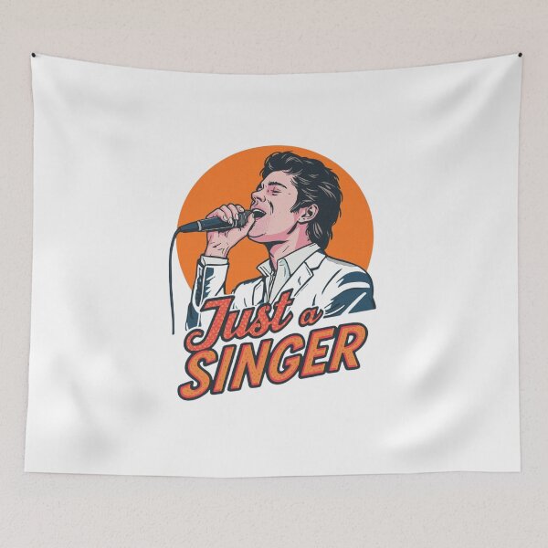 Item preview, Just a Singer – Retro Pop Illustration designed and sold by RED-MOUSE.