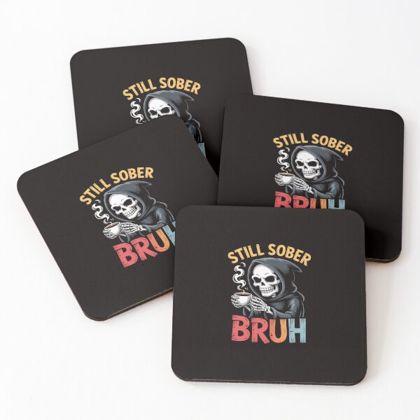 Item preview, Still Sober Bruh Skull Sobriety AA NA designed and sold by ControlCenter.