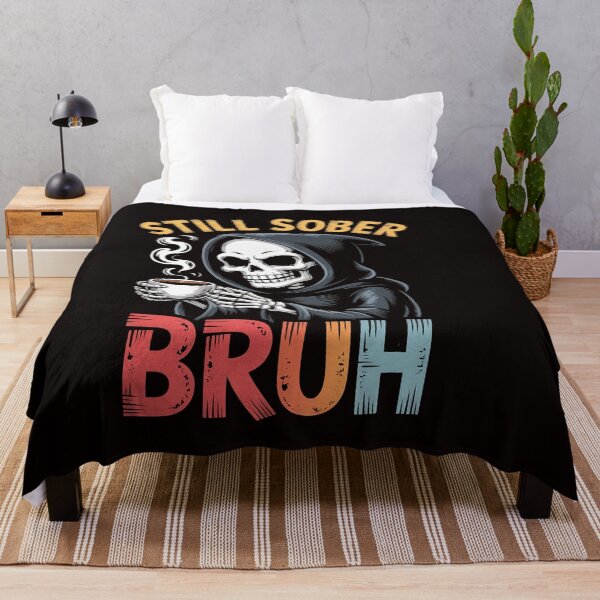 Item preview, Still Sober Bruh Skull Sobriety AA NA designed and sold by ControlCenter.