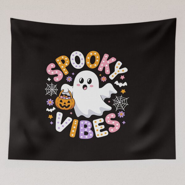 Item preview, Spooky Vibes Ghost  Halloween Women Girls Kids designed and sold by ControlCenter.