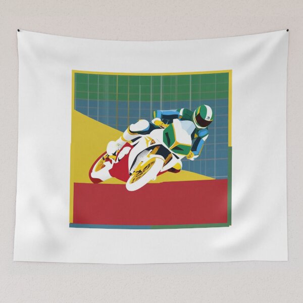 Item preview, Isle of Man TT – Manx Cornering Racer Poster designed and sold by Speeddust.