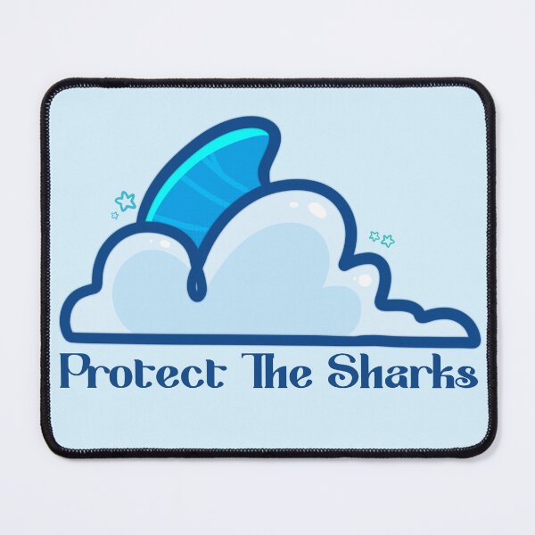 Item preview, Protect The Sharks Shark Fin designed and sold by Aloe and Monstera.