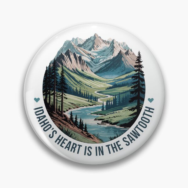Item preview, Idaho's Heart is in the Sawtooth Peaks designed and sold by LinaValearte.