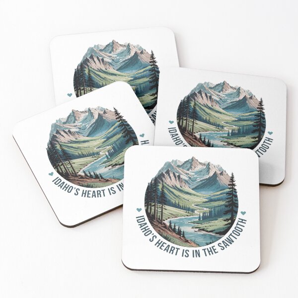 Item preview, Idaho's Heart is in the Sawtooth Peaks designed and sold by LinaValearte.