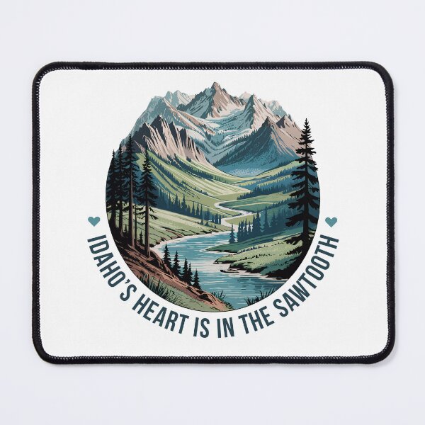 Item preview, Idaho's Heart is in the Sawtooth Peaks designed and sold by LinaValearte.