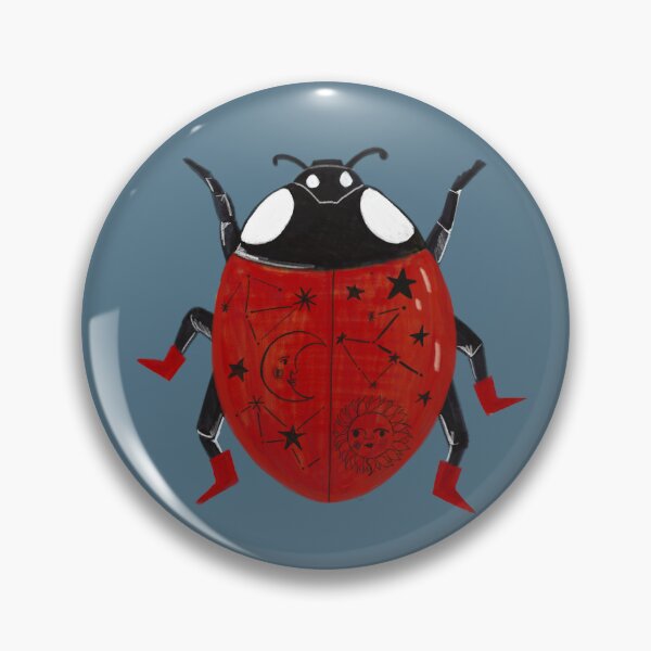 Item preview, Cosmic Ladybug in Red Boots – Celestial Constellation Insect Art | Sun & Moon Astrology Illustration designed and sold by Jemma Jamie Skidmore.