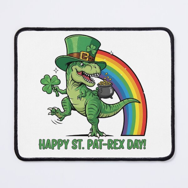 Item preview, St. Pat-Rex Day – Funny St. Patrick’s Dinosaur Design designed and sold by DinoPrints-shop.