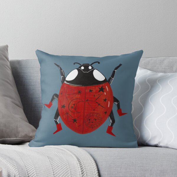 Item preview, Cosmic Ladybug in Red Boots – Celestial Constellation Insect Art | Sun & Moon Astrology Illustration designed and sold by Jemma Jamie Skidmore.