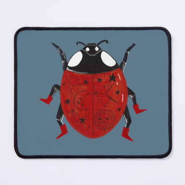 Item preview, Cosmic Ladybug in Red Boots – Celestial Constellation Insect Art | Sun & Moon Astrology Illustration designed and sold by Jemma Jamie Skidmore.
