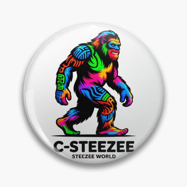 Item preview, Colorful C-Steezee Bigfoot Sasquatch designed and sold by SteezeeStore.