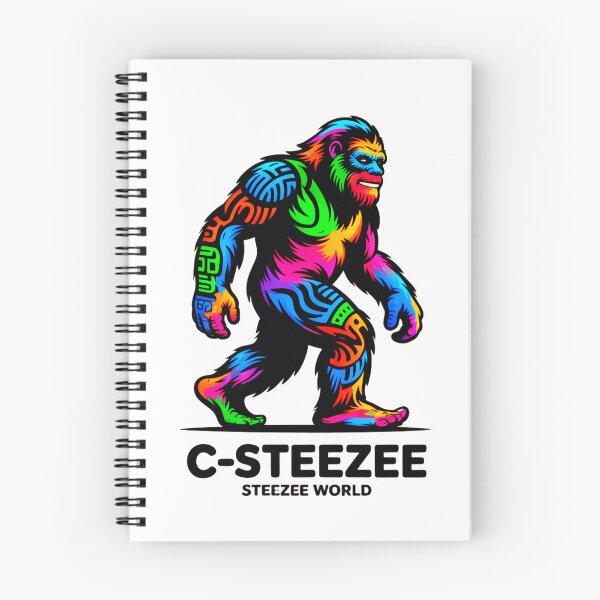 Item preview, Colorful C-Steezee Bigfoot Sasquatch designed and sold by SteezeeStore.