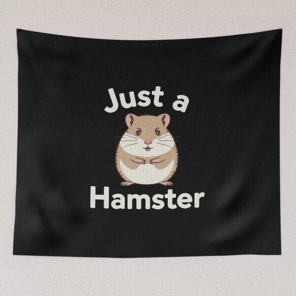 Item preview, Just a Hamster – Cute Minimal Animal Art designed and sold by RED-MOUSE.