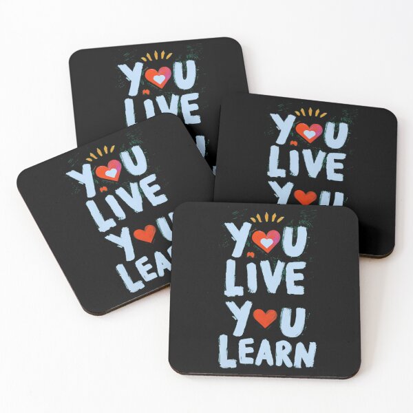 Item preview, You live, you learn - heart designed and sold by Stefrait-7.