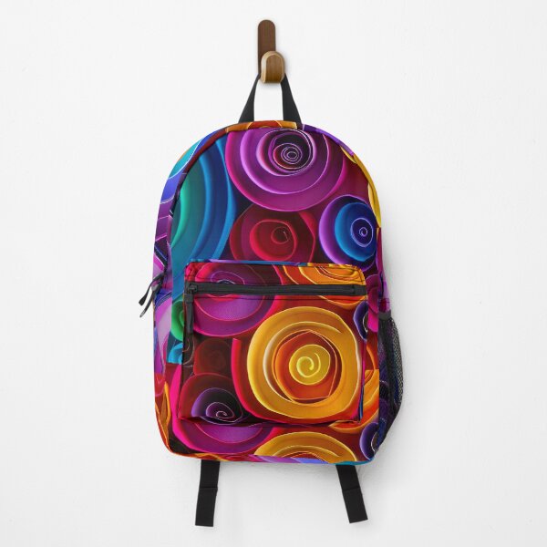 Item preview, Rainbow Neon Colored Pinwheel Circles Modern Abstract Designs designed and sold by DEC02.