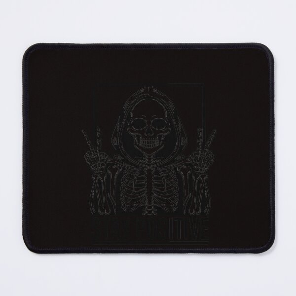 Item preview, Skull Stay Positive Skeleton Halloween Motivational designed and sold by RatCurry.