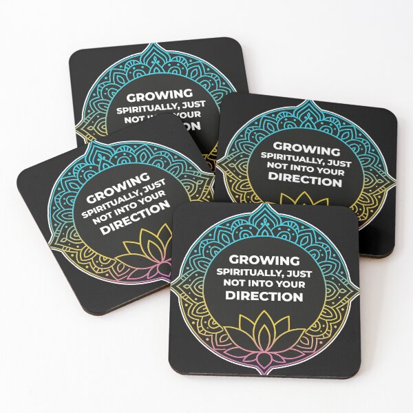 Item preview, SARCASTIC SPIRITUAL – Growing Not Your Direction – Gift for Friend • Neon Mandala Art designed and sold by JacobKAurumhead.