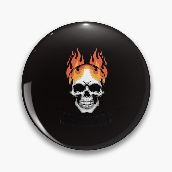 Item preview, Skull on fire everything is fine designed and sold by RatCurry.