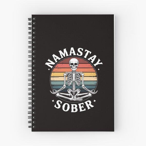 Item preview, skeleton lotus position yoga sober addiction recovery designed and sold by RatCurry.