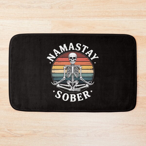 Item preview, skeleton lotus position yoga sober addiction recovery designed and sold by RatCurry.