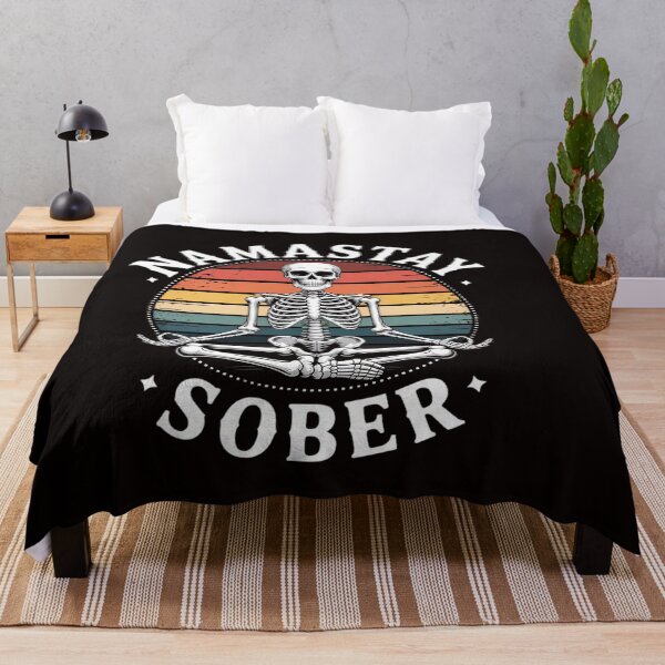 Item preview, skeleton lotus position yoga sober addiction recovery designed and sold by RatCurry.