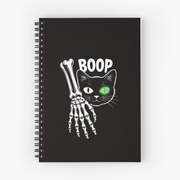 Item preview, Skeleton Hand Boop On A Cat's Nose Halloween designed and sold by RatCurry.