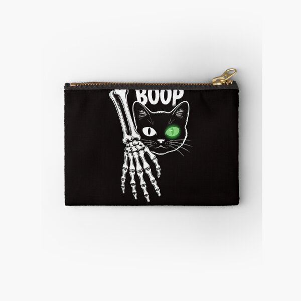 Item preview, Skeleton Hand Boop On A Cat's Nose Halloween designed and sold by RatCurry.