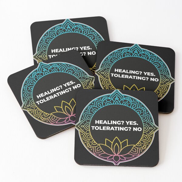 Item preview, SARCASTIC SPIRITUAL – Healing Yes Tolerating No – Gift for Friend • Neon Mandala Art designed and sold by JacobKAurumhead.