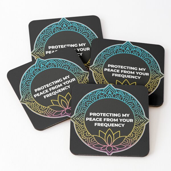 Item preview, SARCASTIC SPIRITUAL – Protecting My Peace Frequency – Gift for Friend • Neon Mandala Art designed and sold by JacobKAurumhead.