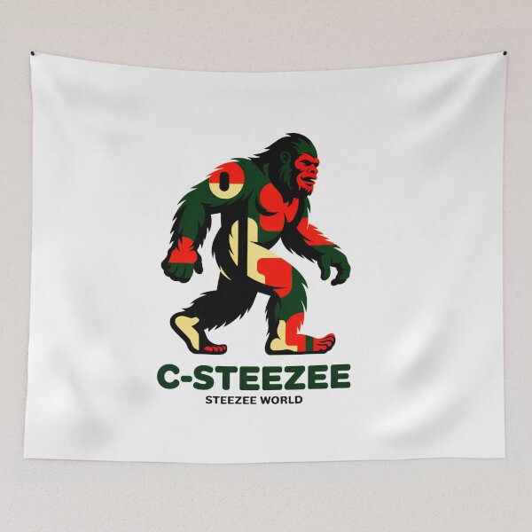 Item preview, C-Steezee Abstract Bigfoot Sasquatch designed and sold by SteezeeStore.