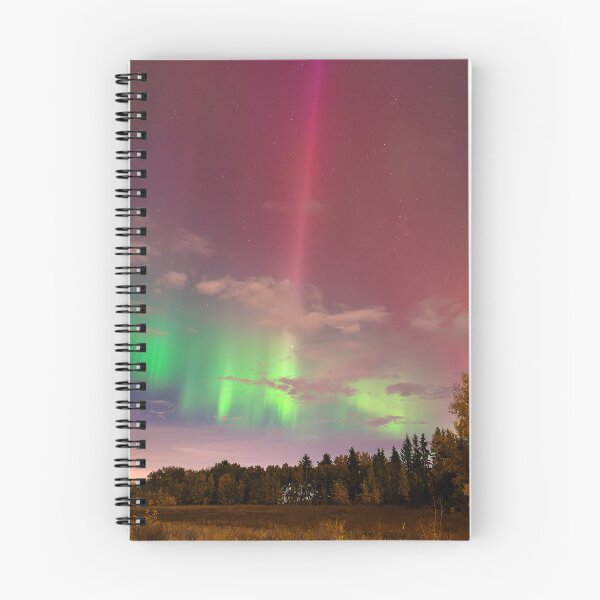 Item preview, Colourful Northern Lights Dancing Above Autumn Trees designed and sold by Amy Mitchell.