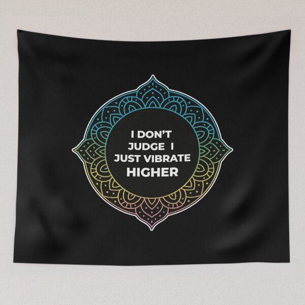 Item preview, SARCASTIC SPIRITUAL – Vibrate Higher – Gift for Friend • Mandala Quote Art designed and sold by JacobKAurumhead.