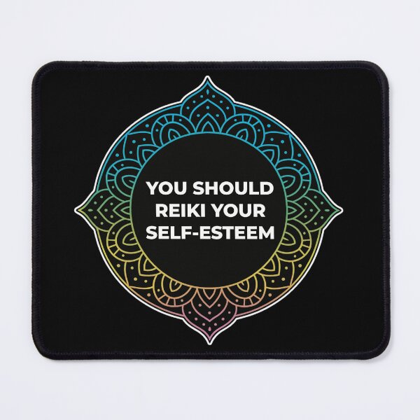 Item preview, SARCASTIC SPIRITUAL – You Should Reiki Your Self-Esteem – Gift for Friend • Mandala Quote Art designed and sold by JacobKAurumhead.