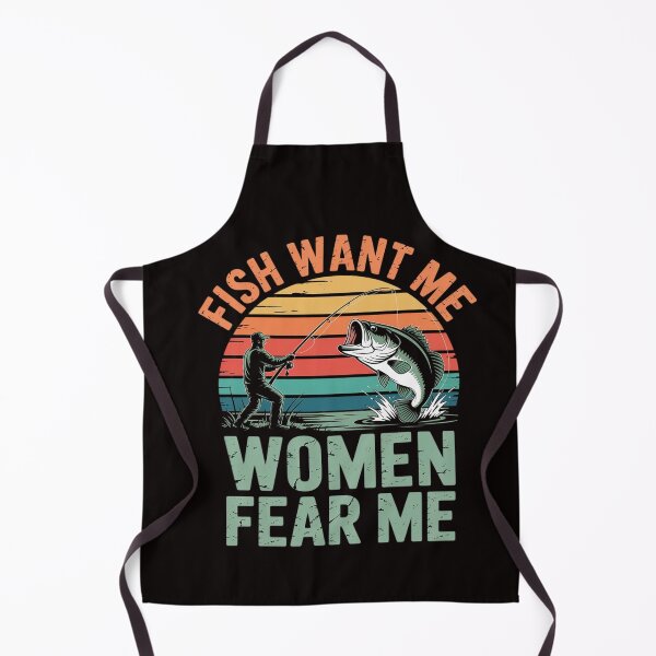Item preview, Fish Want Me Women Fear Me Fishing Fisherman Angler designed and sold by RatCurry.