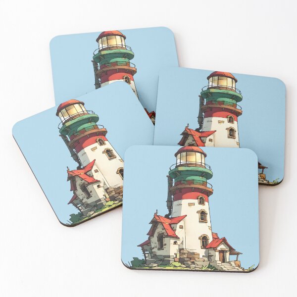 Item preview, Coastal Beacon Tower designed and sold by 8BitThreadworks.