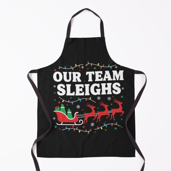 Item preview, Our Team Sleighs Christmas Santa Reindeer designed and sold by MarylaInvest.