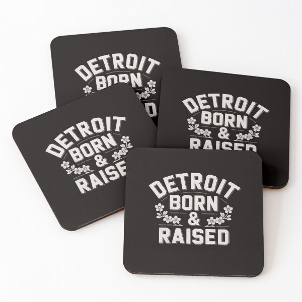 Item preview, Detroit Michigan Born And Raised Proud USA designed and sold by RatCurry.