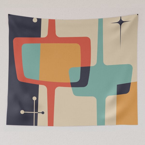 Item preview, Retro Mid Century Mod Atomic Geometric designed and sold by RetroMaggie.