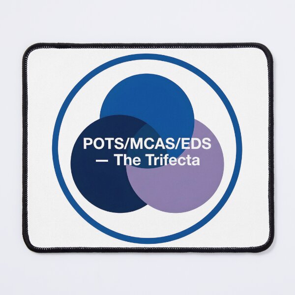 Item preview, POTS MCAS EDS Trifecta Badge — Chronic Illness Community designed and sold by SweetbeStore.